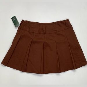 Chocolate brown mini skirt